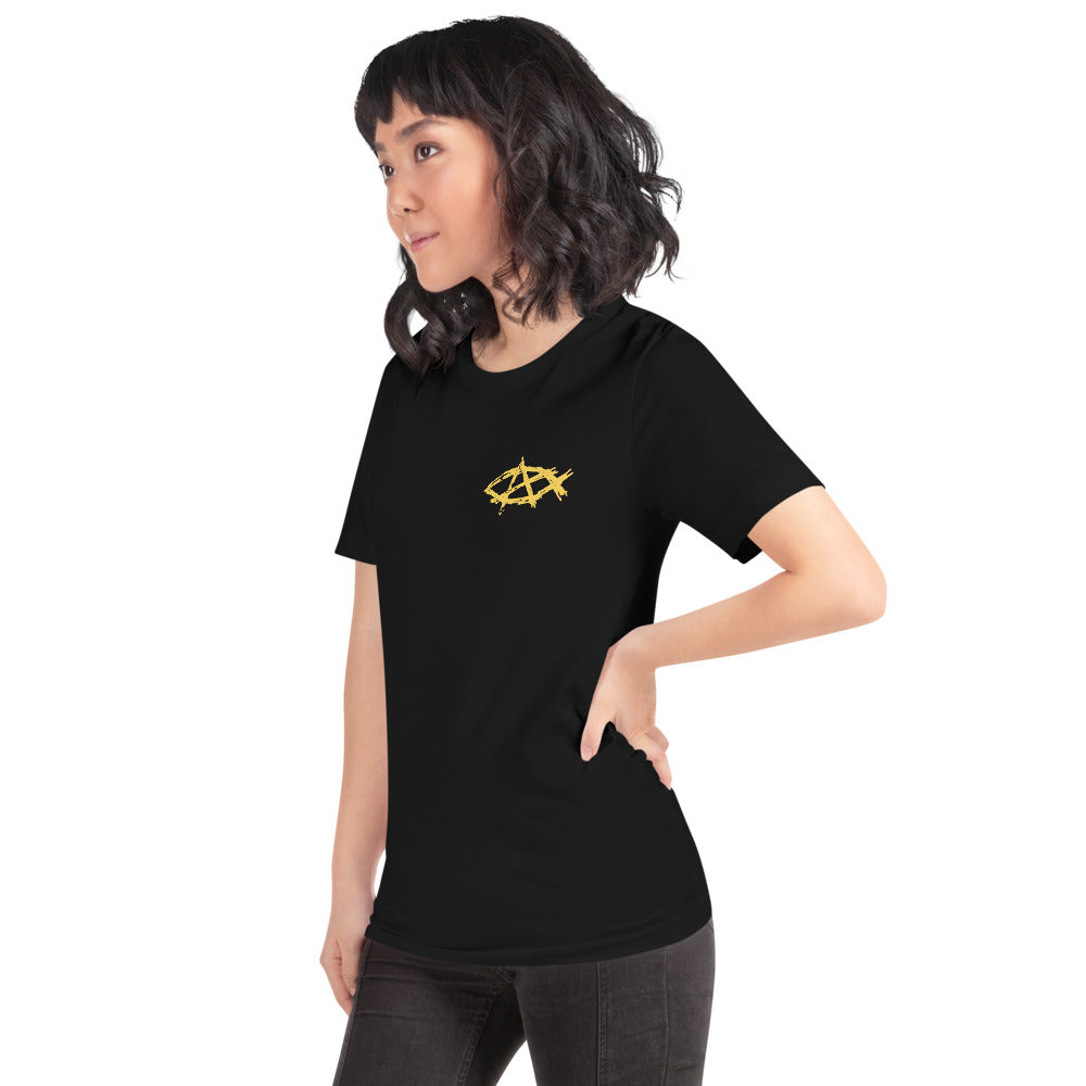 Anarchochristian Flag Shirt (Print on Back) Short-Sleeve Unisex T-Shirt
