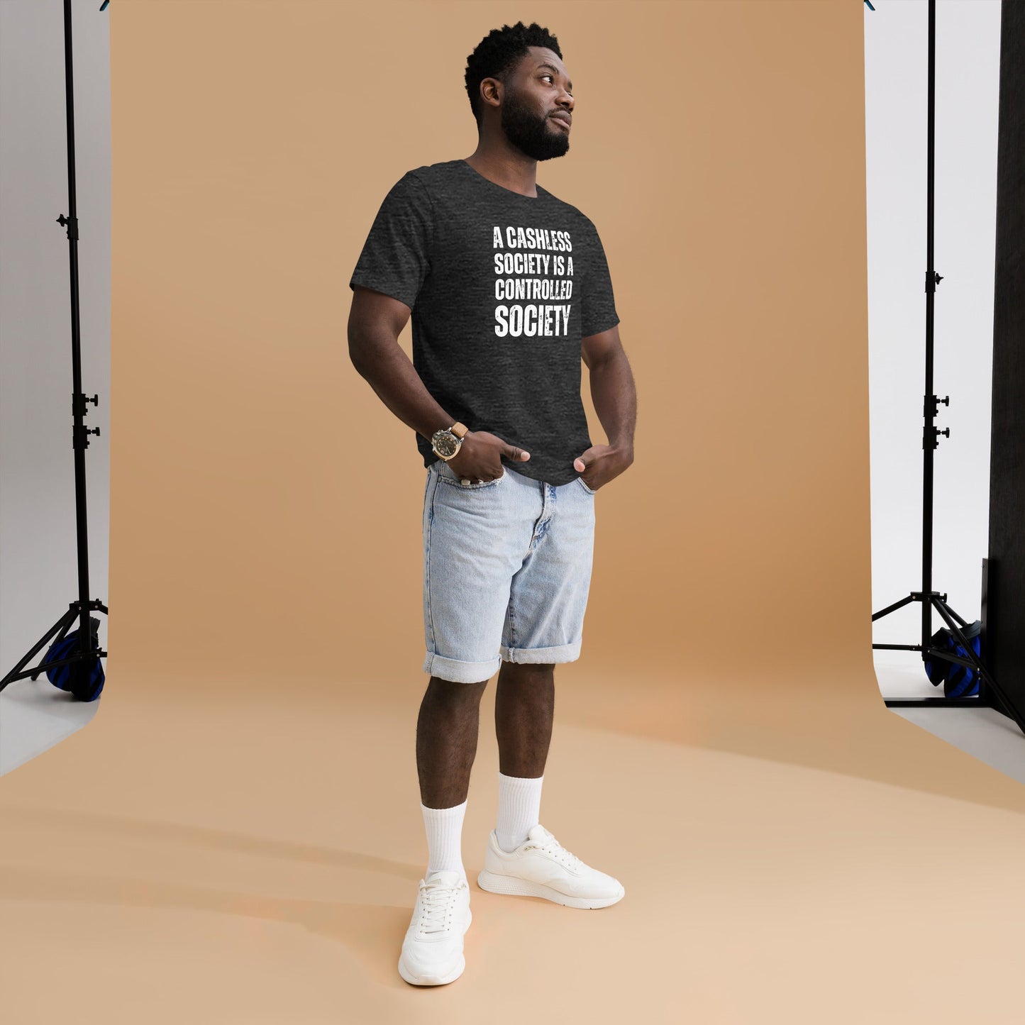 A Cashless Society is a Controlled Society Unisex t-shirt