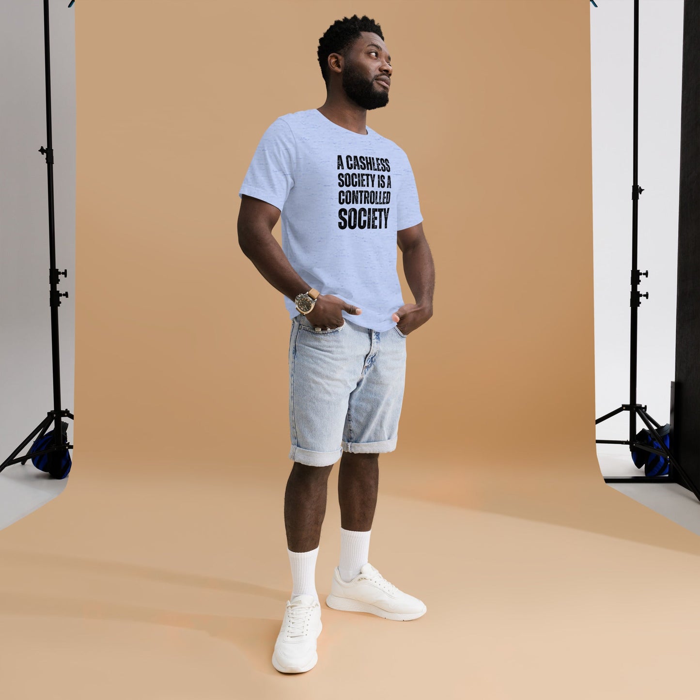 A Cashless Society is a Controlled Society Unisex t-shirt