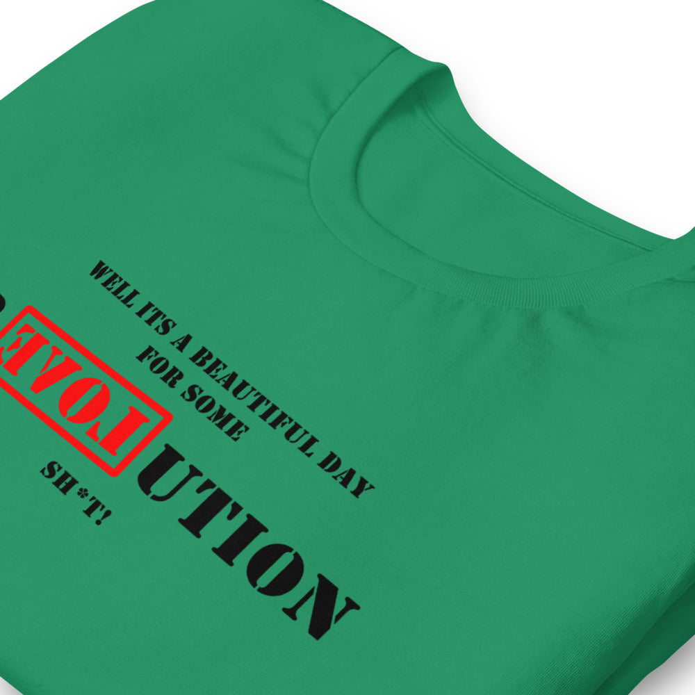 A Great Day for R[EVOL]UTION Short-sleeve unisex t-shirt