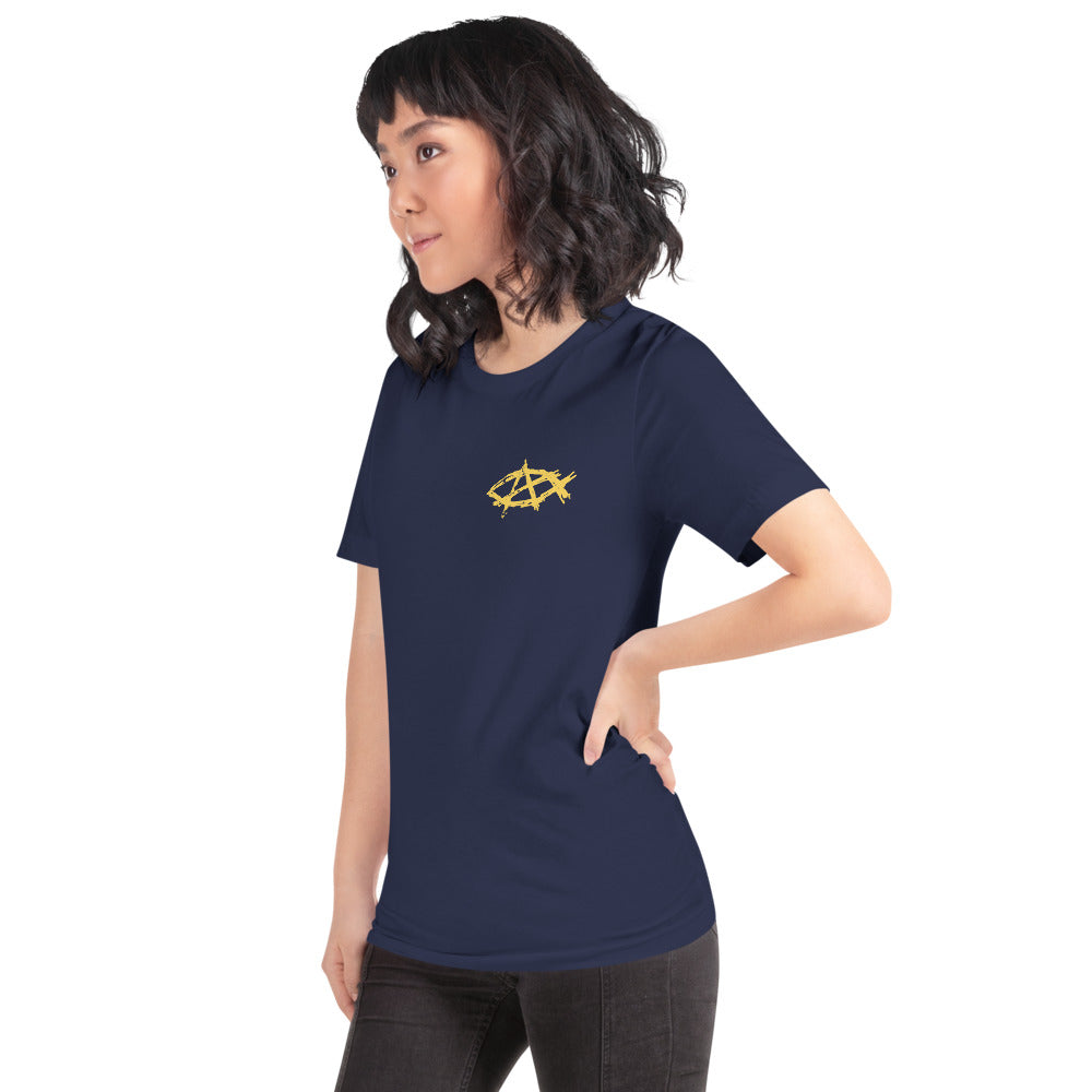 Anarchochristian Flag Shirt (Print on Back) Short-Sleeve Unisex T-Shirt