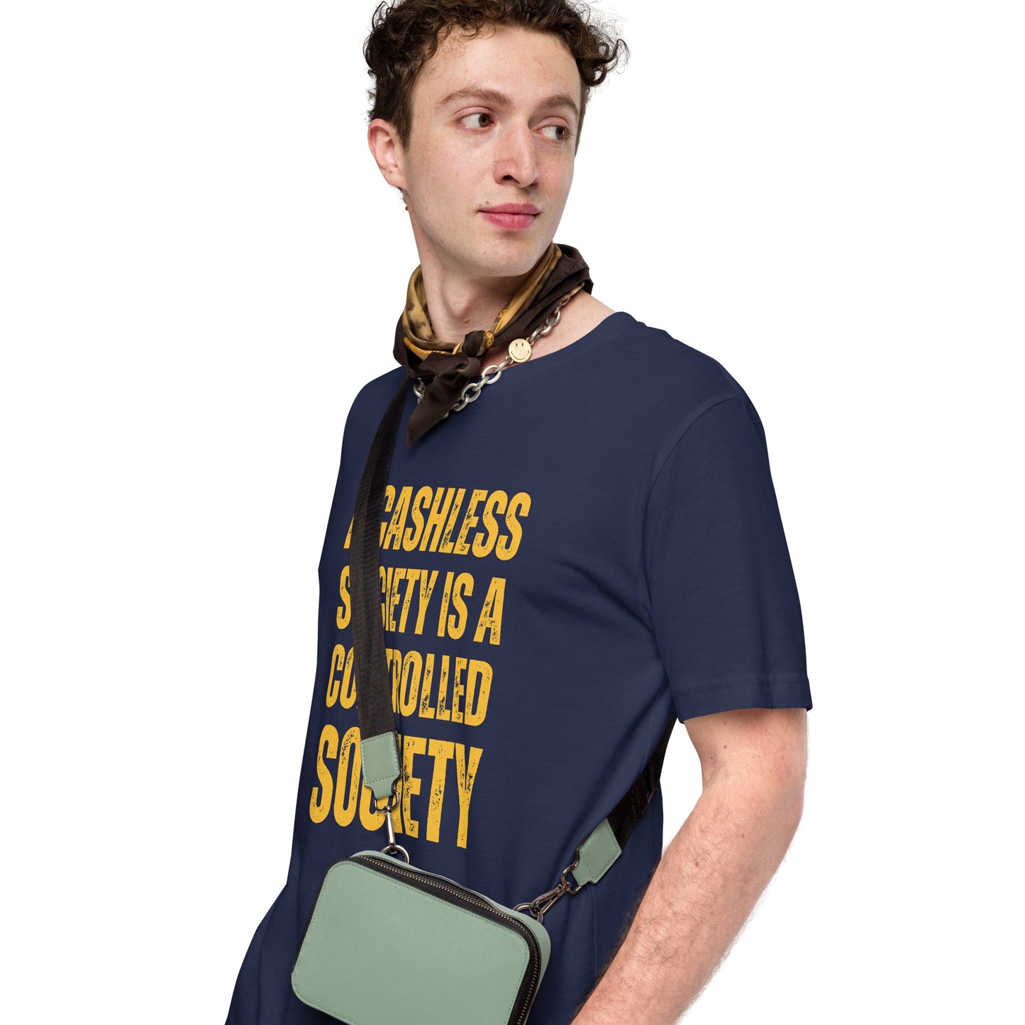 A Cashless Society is a Controlled Society Unisex t-shirt
