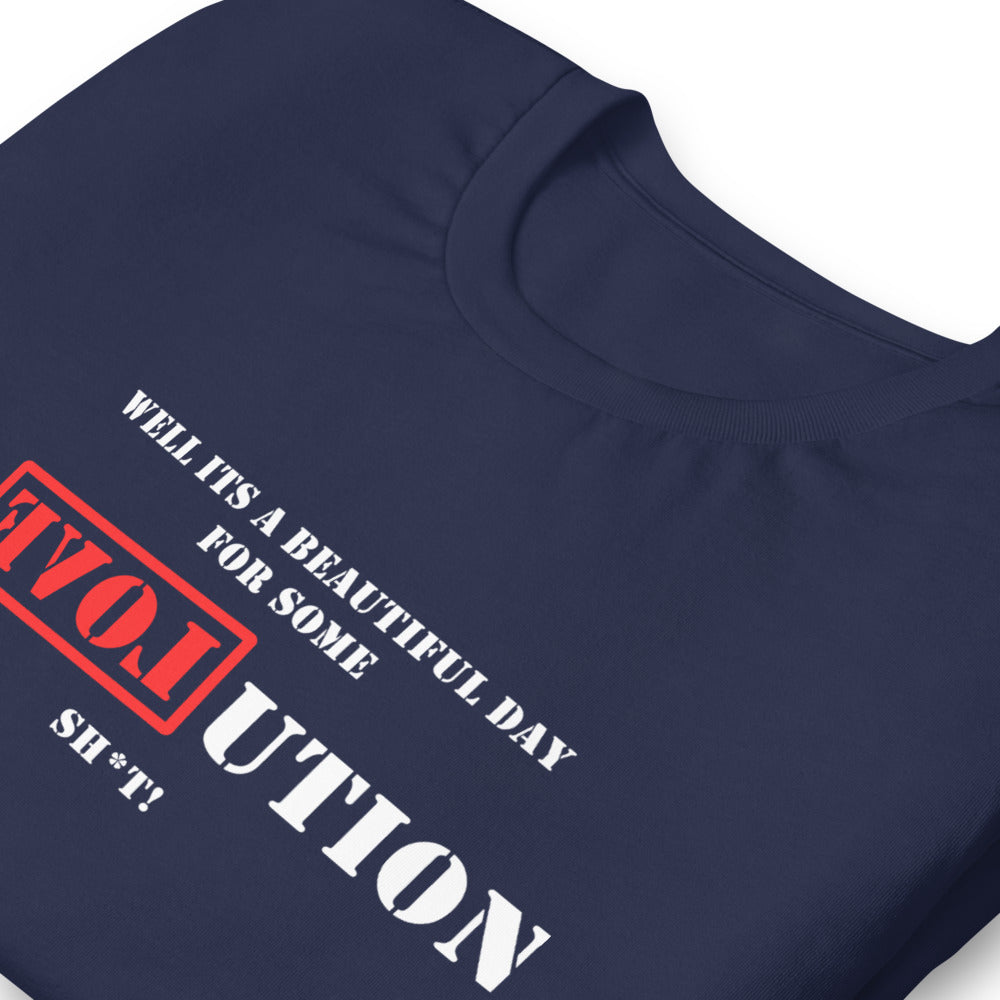A Great Day for R[EVOL]UTION Short-sleeve unisex t-shirt