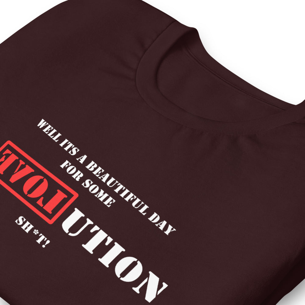 A Great Day for R[EVOL]UTION Short-sleeve unisex t-shirt