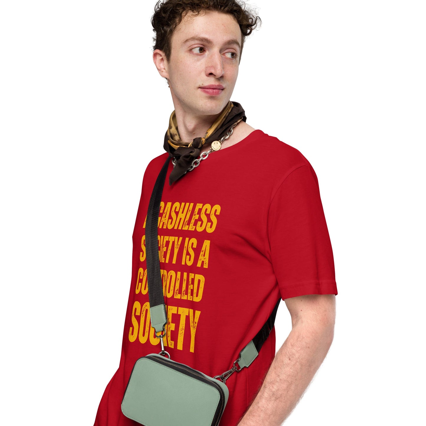 A Cashless Society is a Controlled Society Unisex t-shirt