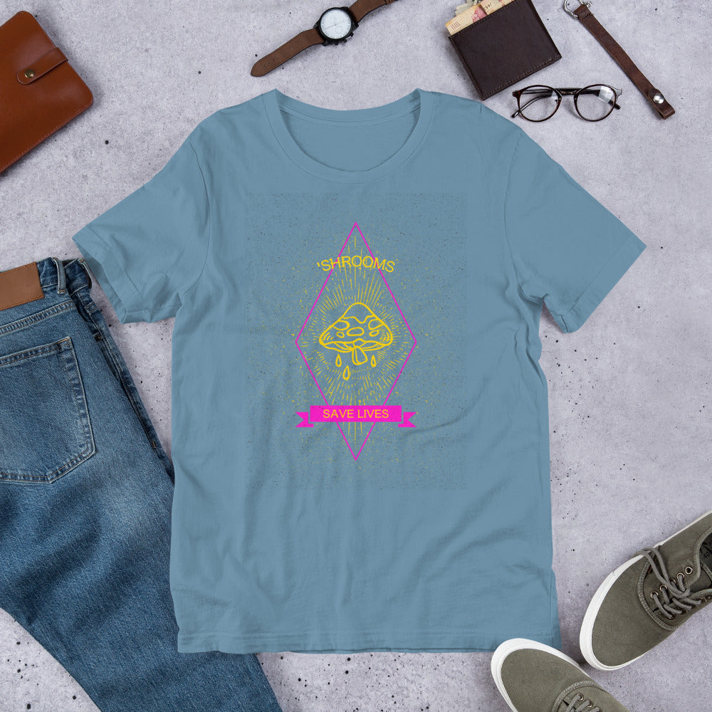 'Shrooms Save Lives Short-Sleeve Unisex T-Shirt