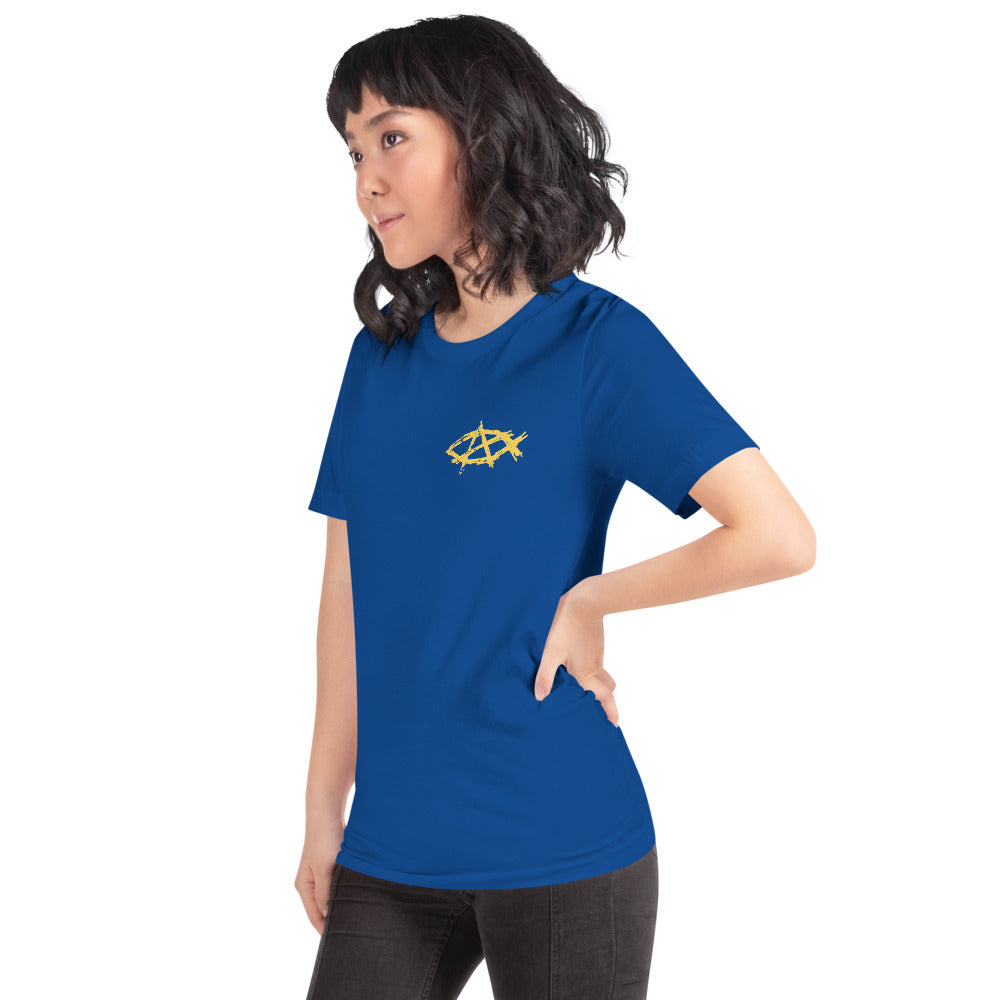 Anarchochristian Flag Shirt (Print on Back) Short-Sleeve Unisex T-Shirt