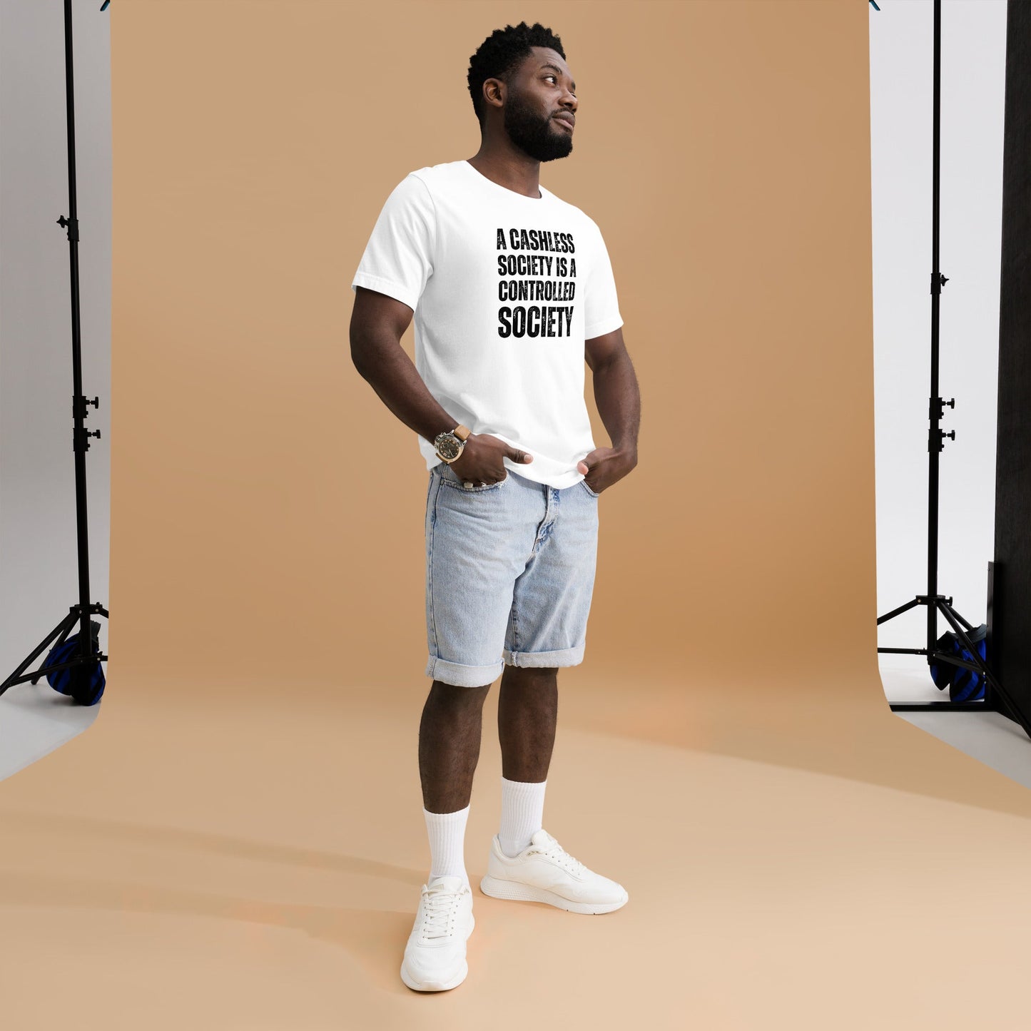 A Cashless Society is a Controlled Society Unisex t-shirt