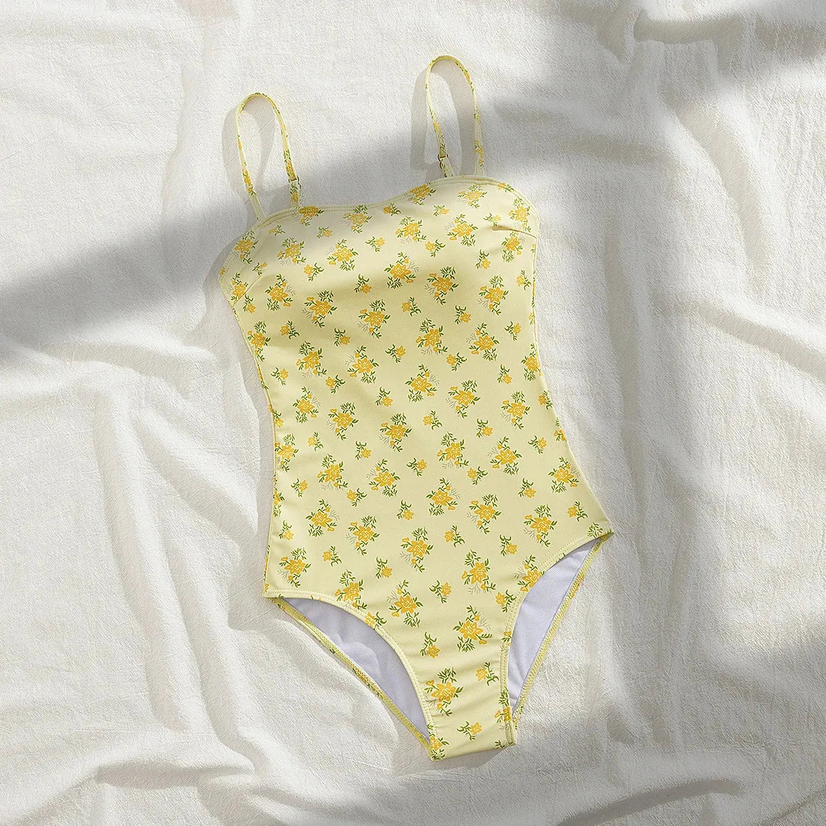 Floral One Piece Swimsuit – Vintage Crossback Bodysuitsw