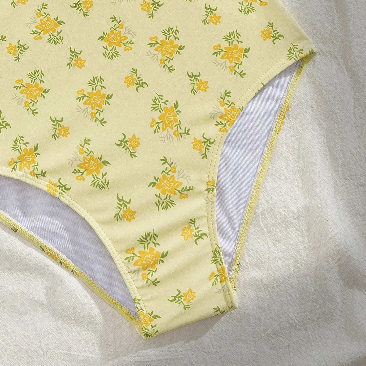 Floral One Piece Swimsuit – Vintage Crossback Bodysuitsw