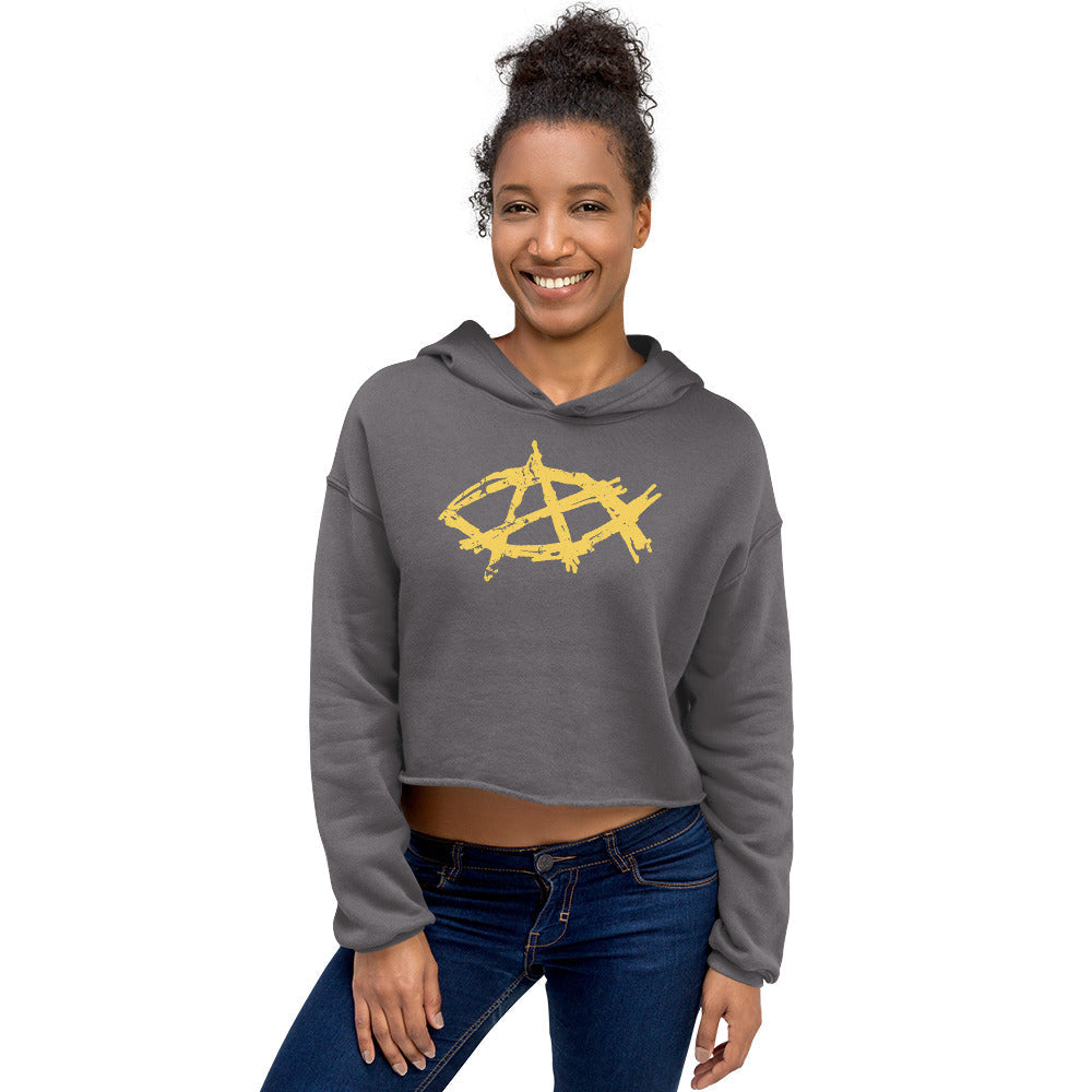 AnarchoChristian Crop Hoodie