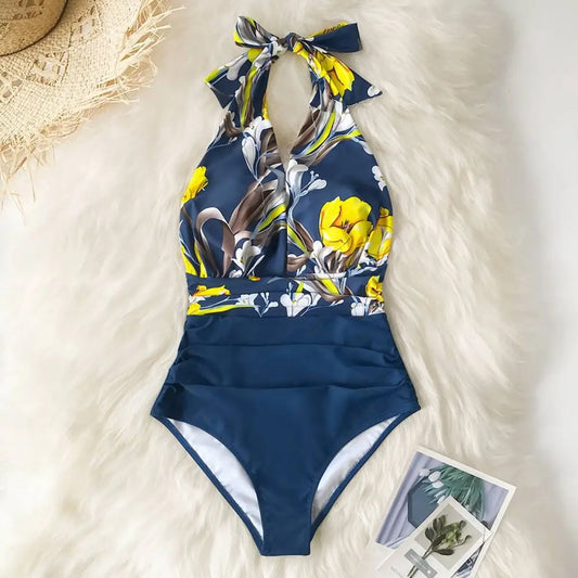 Navy One Piece Swimsuit