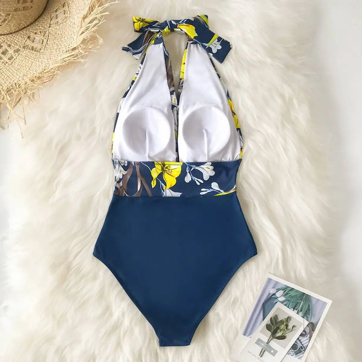 Navy One Piece Swimsuit