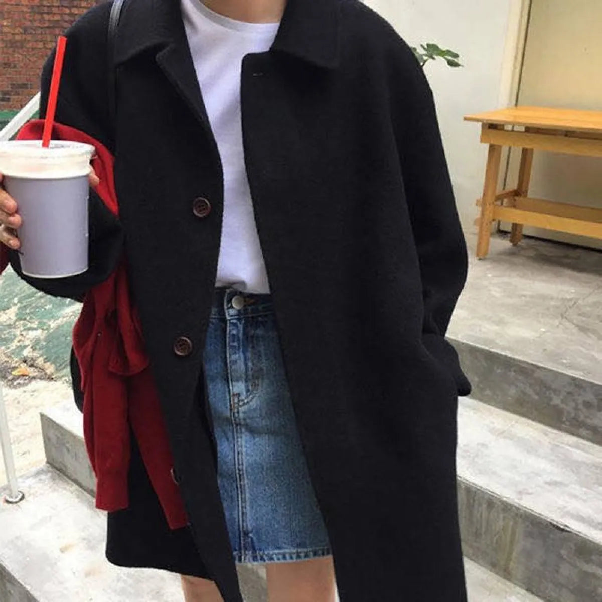 Wool Casual Style Coat