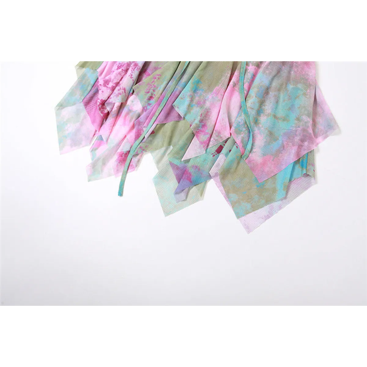 Tie-Dye Fairy Set – Butterfly Crop Top & Wrap Mini Skirt