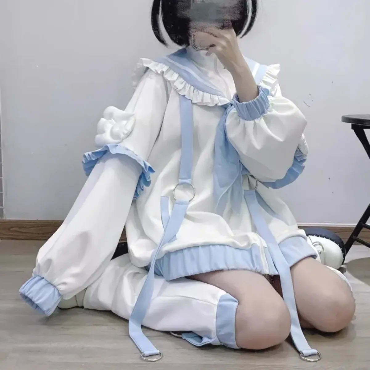 Sailor Collar Jacket – Y2K Sweet Harajuku Ruffle Coat